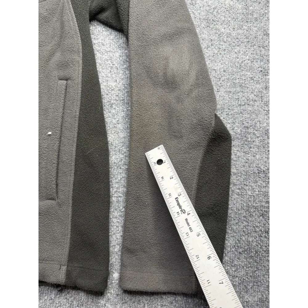 The North Face Jacket Mens S/P Gray Black Fleece Full Zip Outdoor Hiking
